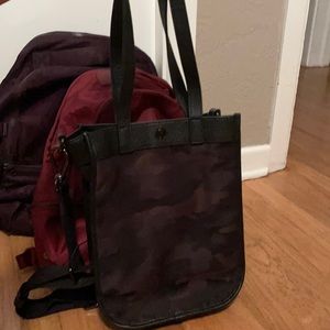 Lululemon Now and Always Camo tote bag